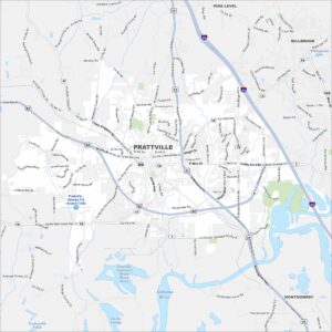 Prattville Map Alabama