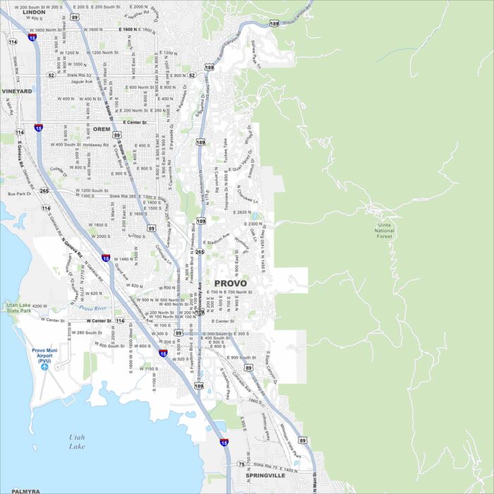 Provo Map Utah