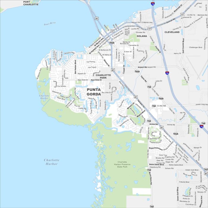 Punta Gorda Map Florida