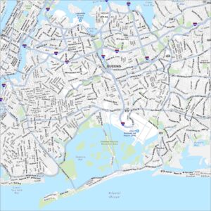 Queens Borough Map New York