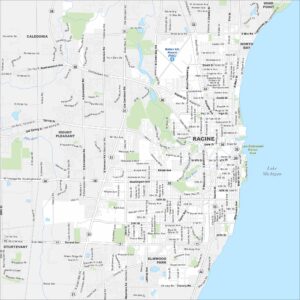 Racine Map Wisconsin
