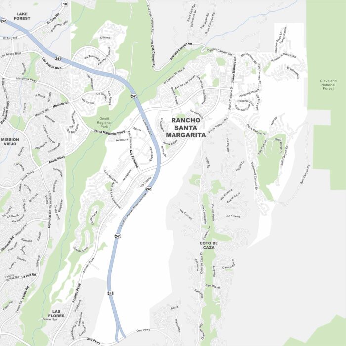Rancho Santa Margarita Map California
