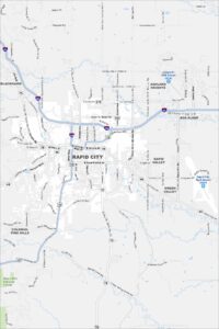 Rapid City Map South Dakota