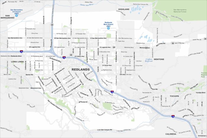 Redlands Map California