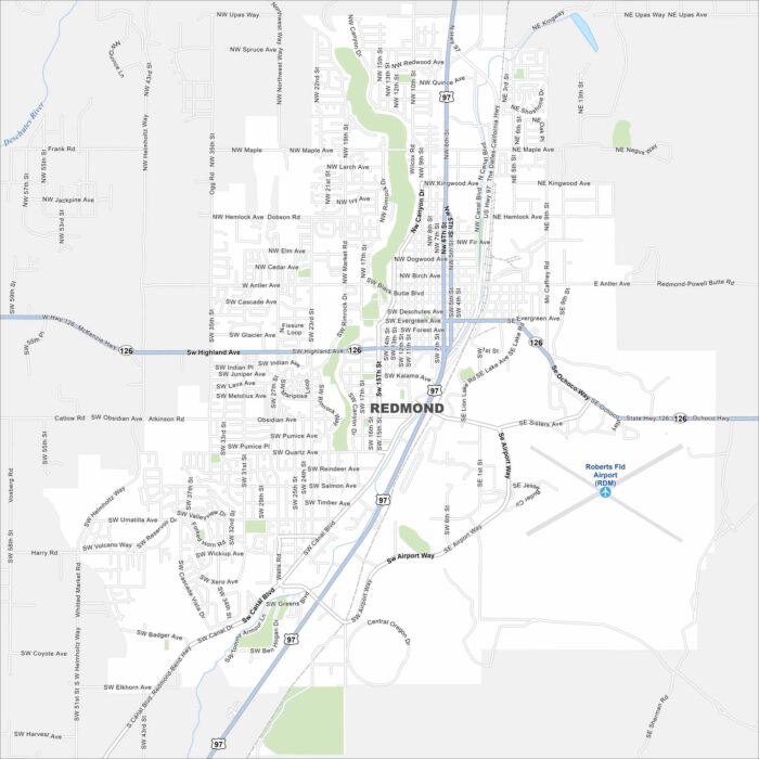 Redmond Map Oregon