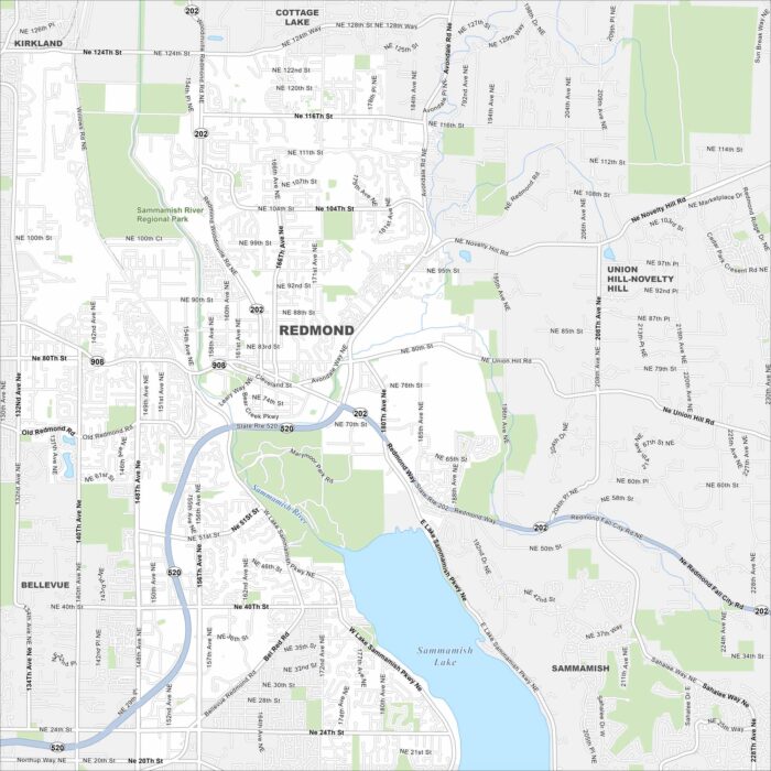 Redmond Map Washington