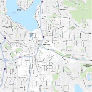 Renton Map Washington