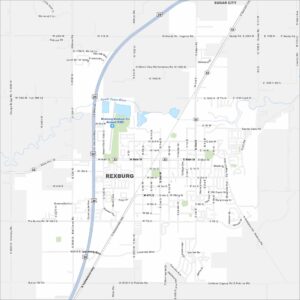 Rexburg Map Idaho