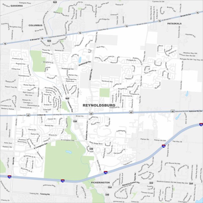Reynoldsburg Map Ohio