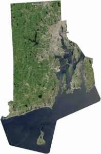 Rhode Island Satellite Map
