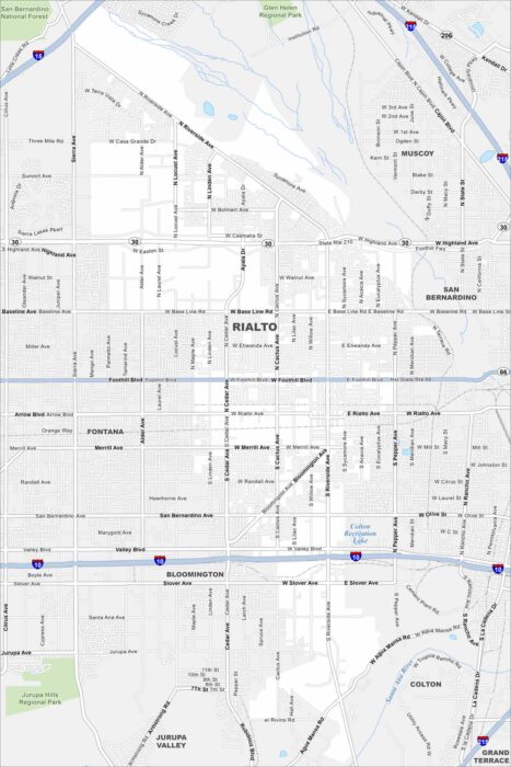 Rialto Map California