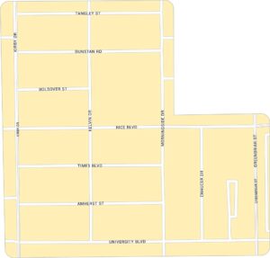 Rice Village Map Houston