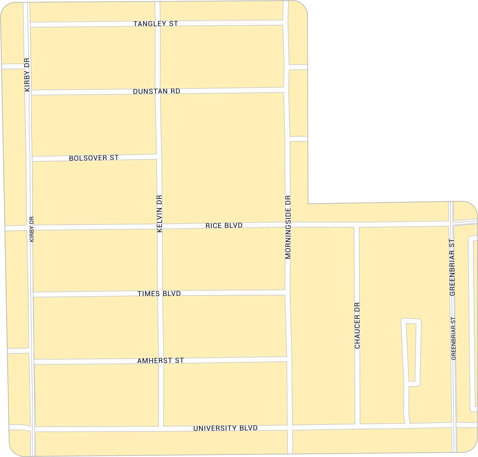 Rice Village Map Houston