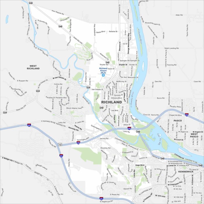 Richland Map Washington