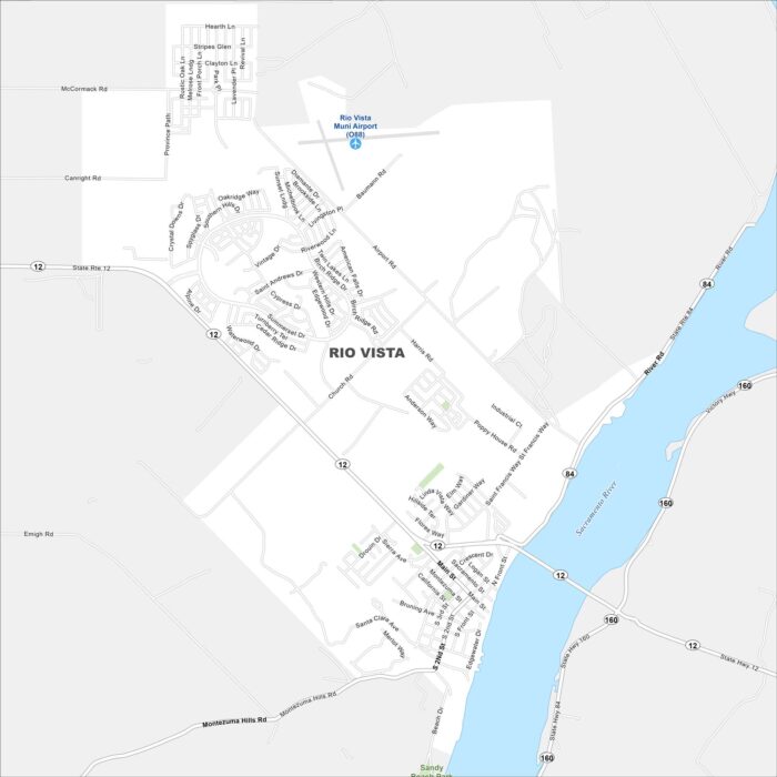 Rio Vista Map California