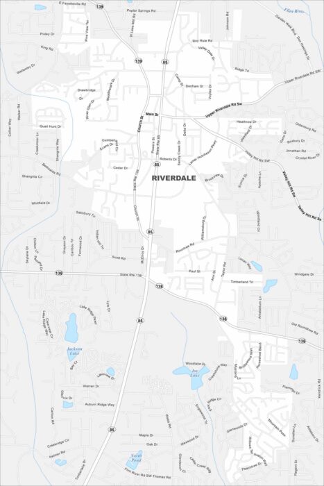 Riverdale Map Georgia