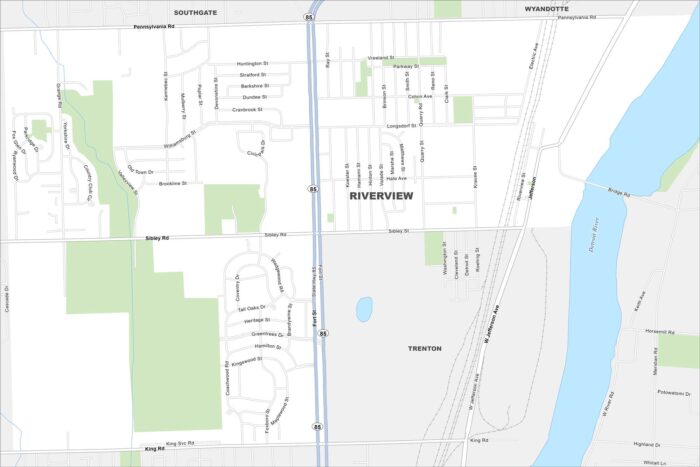 Riverview Map Michigan