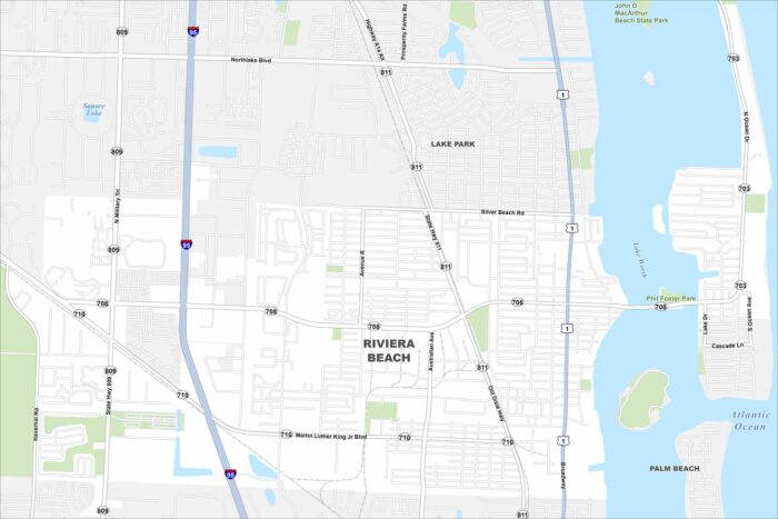 Riviera Beach Map Florida