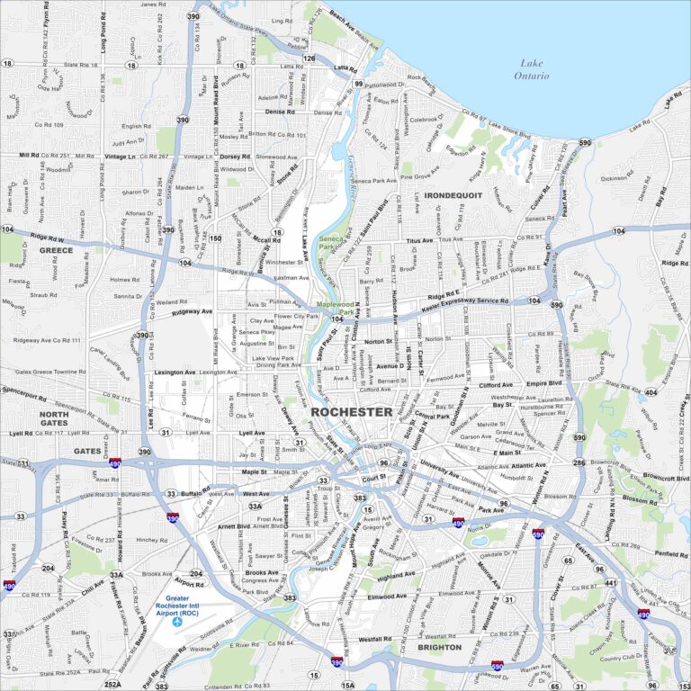 Where Is Rochester Map of Rochester, New York - US Maps