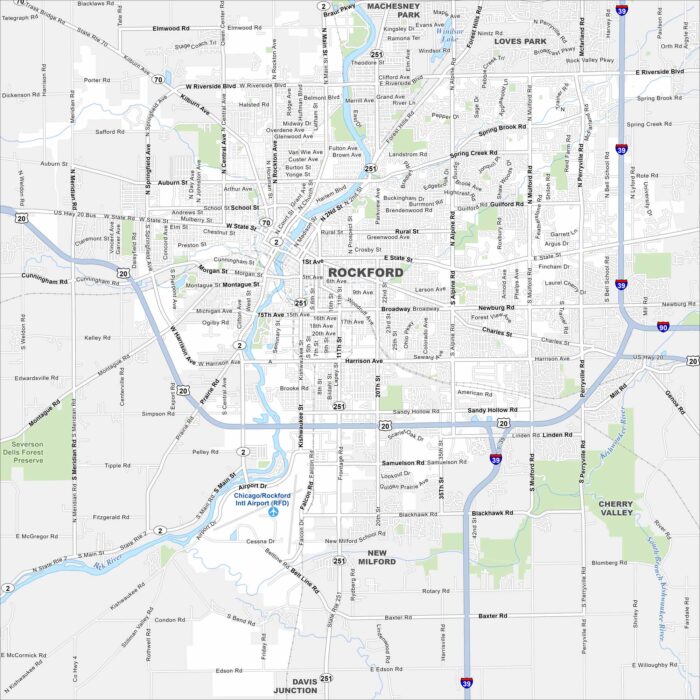 Rockford Map Illinois