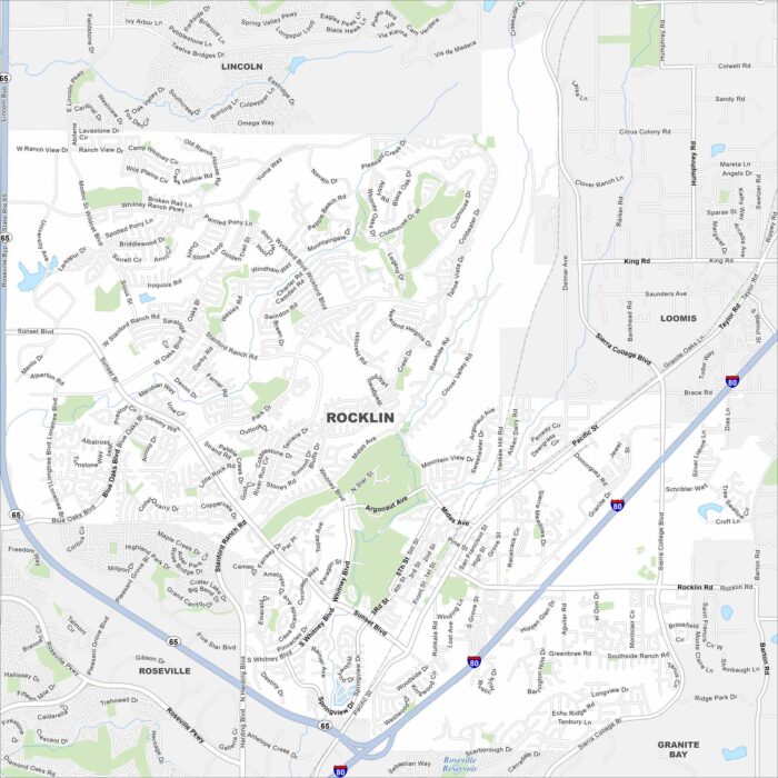 Rocklin Map California