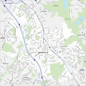 Rockville Map Maryland