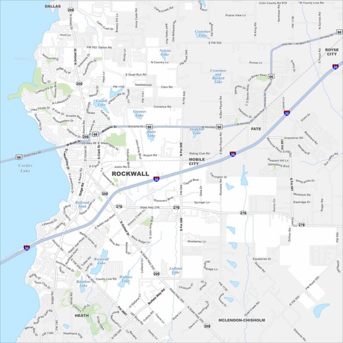 Rockwall Map Texas