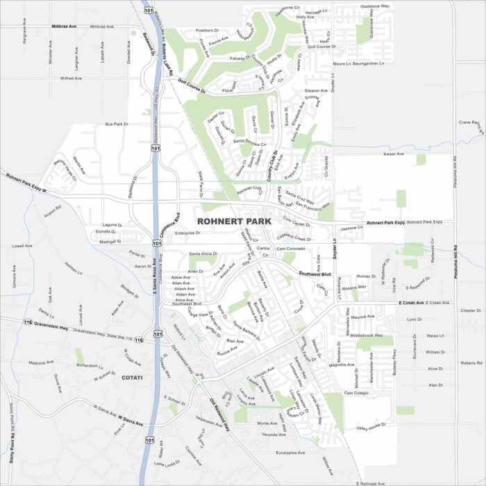 Rohnert Park Map California