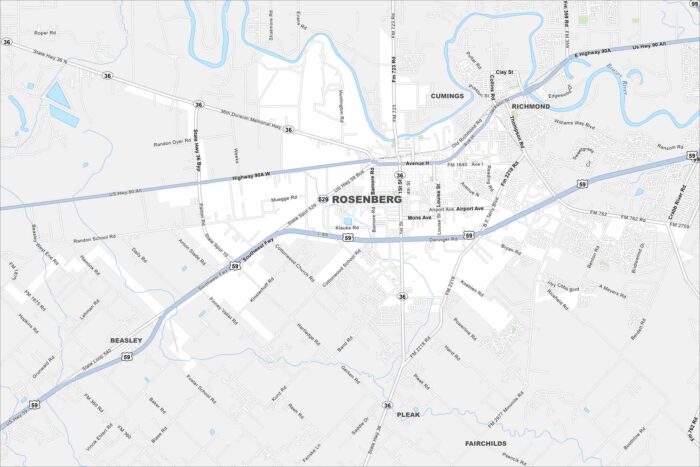 Rosenberg Map Texas