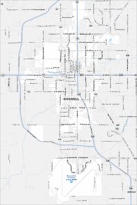 Roswell Map New Mexico