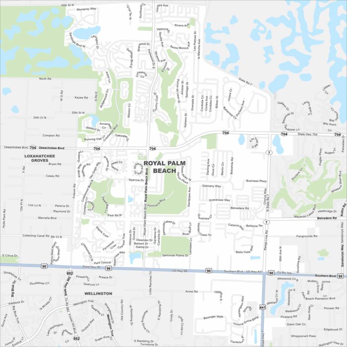 Royal Palm Beach Map Florida