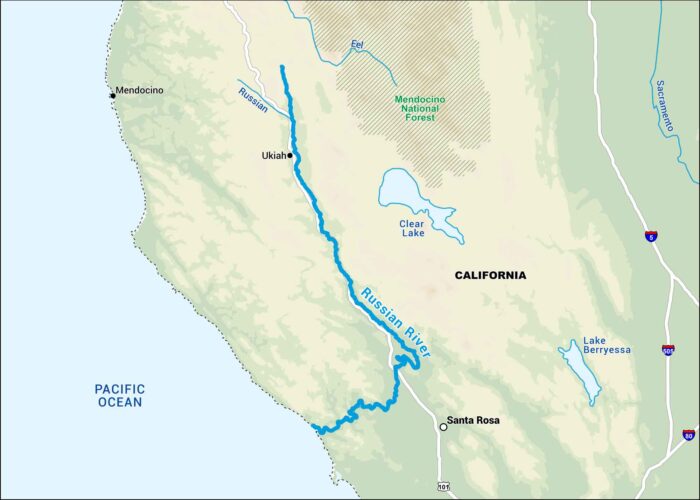 Russian River Map