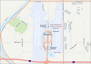 Sacramento International Airport Map