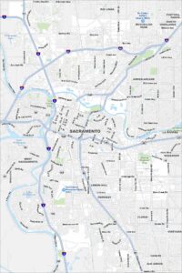 Sacramento Map California