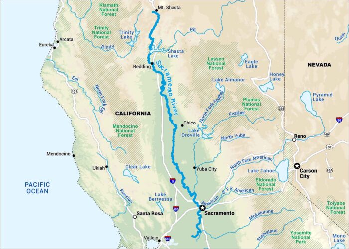 Sacramento River Map