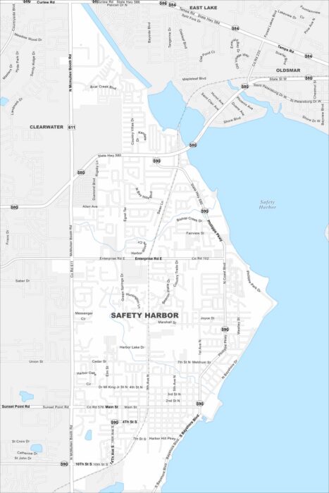 Safety Harbor Map Florida