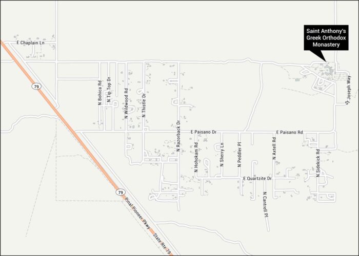 Saint Anthonys Greek Orthodox Monastery Map