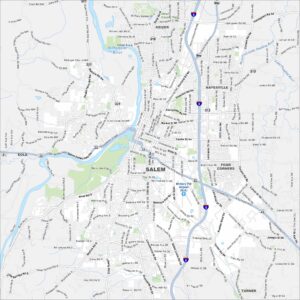 Salem Map Oregon