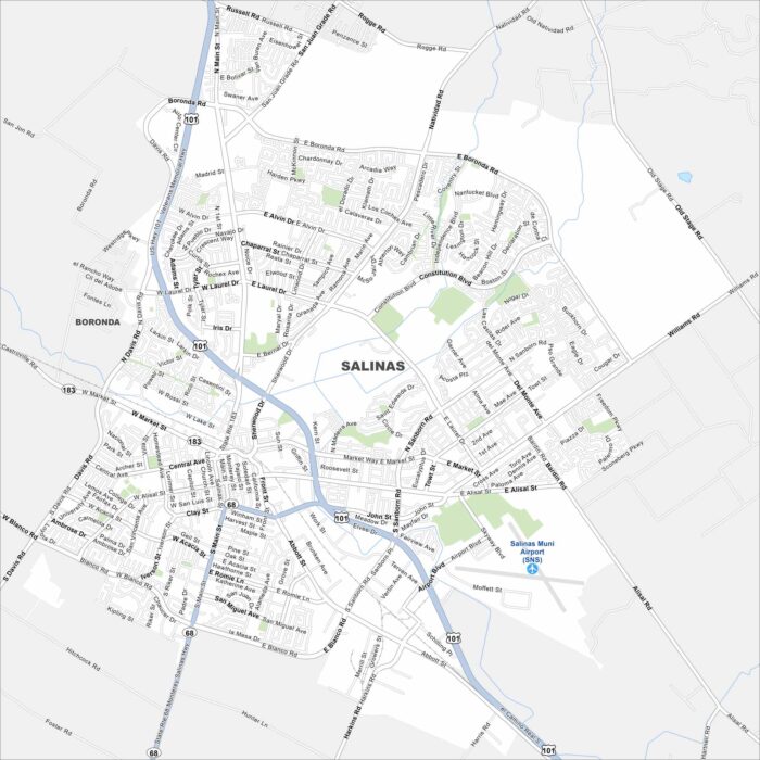 Salinas Map California