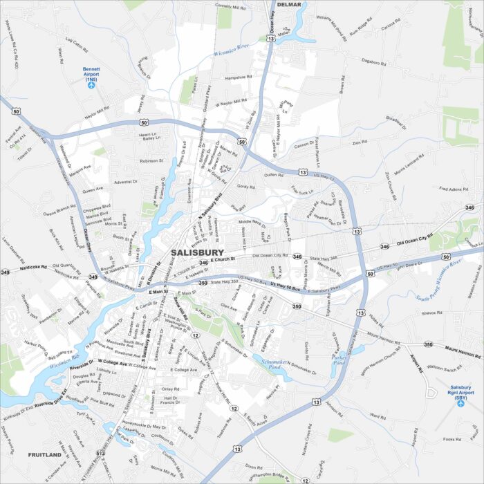 Salisbury Map Maryland