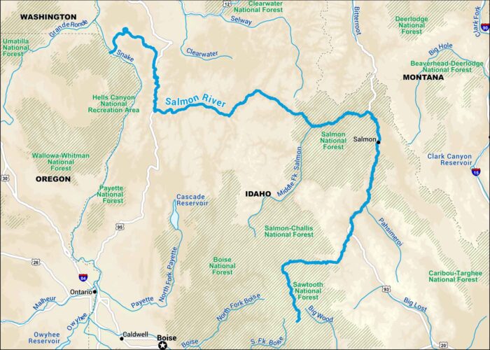 Salmon River Map