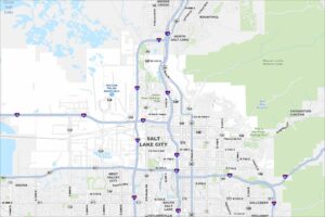Salt Lake City Map Utah