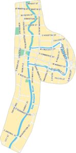 San Antonio River Walk Map