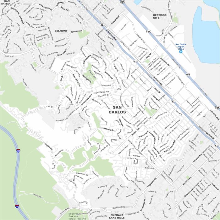 San Carlos Map California