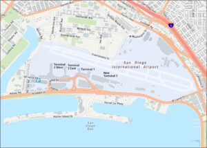 San Diego International Airport Map