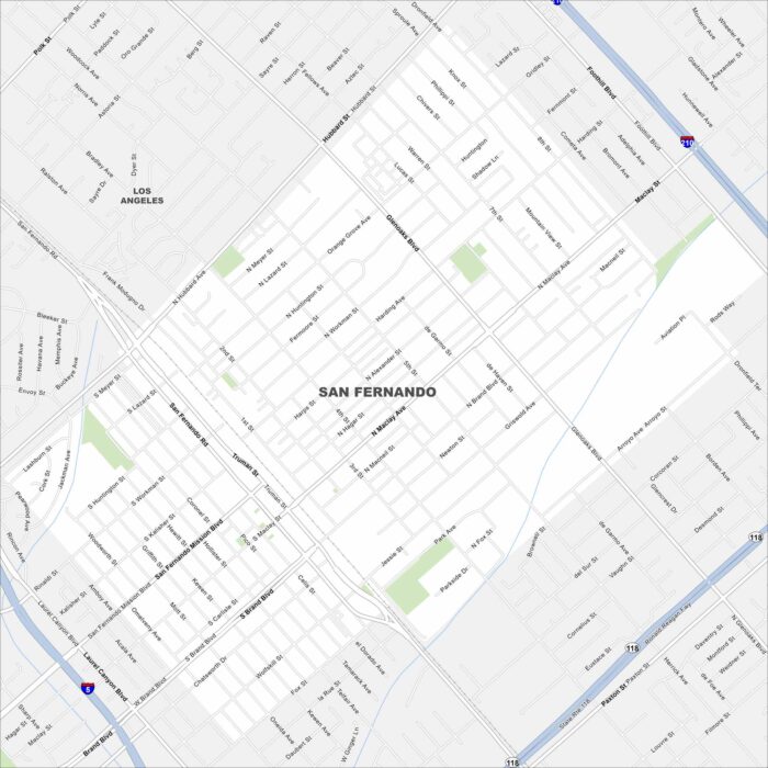 San Fernando Map California