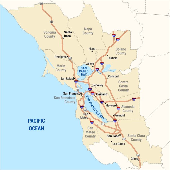 San Francisco Bay Area Map