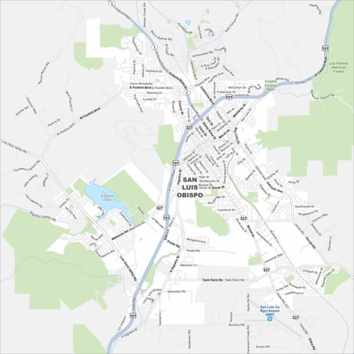 San Luis Obispo Map California