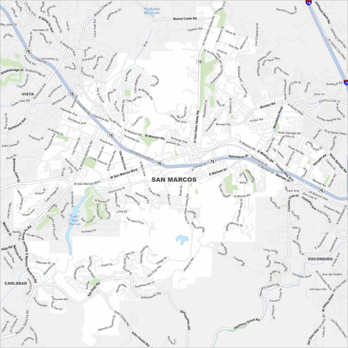 San Marcos Map California