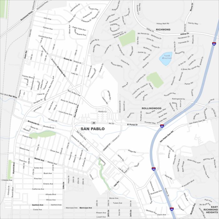San Pablo Map California